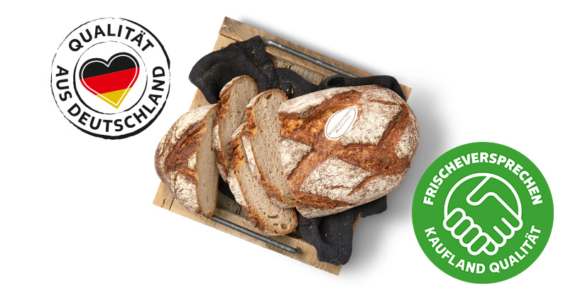 Bergbauernbrot***; Störer: Qualität aus Deutschland; Störer: Frischeversprechen Kaufland Qualität