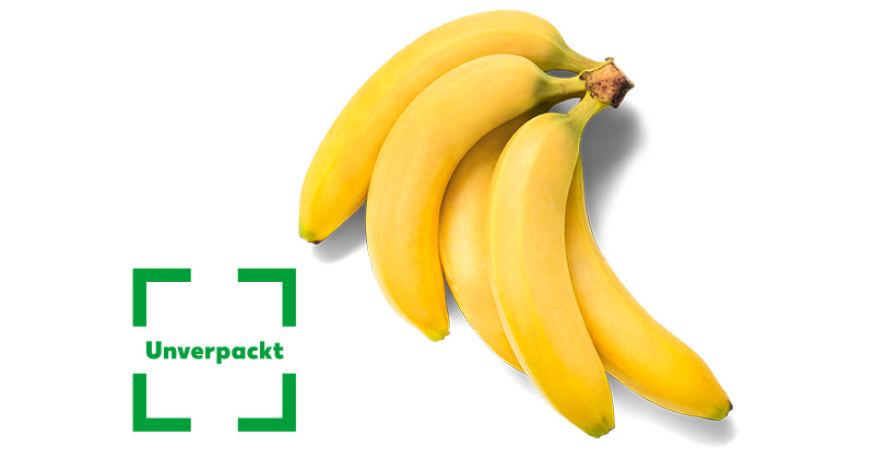 Ecuador./kolumb. Bananen, lose; Logo: Unverpackt