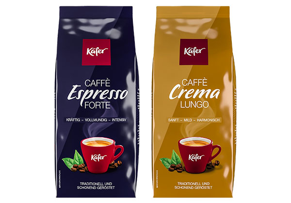 Käfer Caffè Crema Lungo oder Espresso Forte
