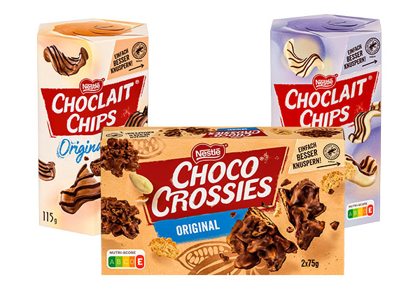Nestlé Choco Crossies oder Choclait Chips, versch. Sorten