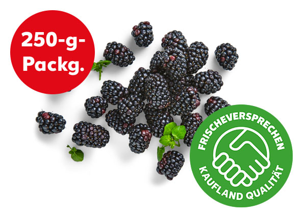 Portug. Brombeeren; Logo: Frischeversprechen Kaufland Qualität; Störer: 250-g-Packg.