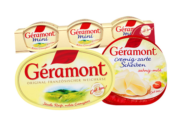 Géramont Franz. Weichkäse, versch. Sorten