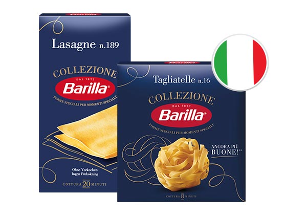 Barilla Collezione Pasta, versch. Sorten; Flagge: Italien