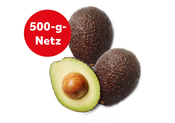 Südafrik./peruan. Avocados; Störer: 500-g-Netz