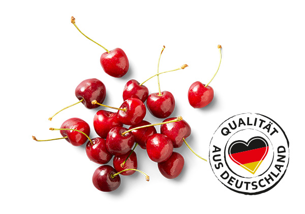Dtsch. Kirschen; Logo: Qualität aus Deutschland