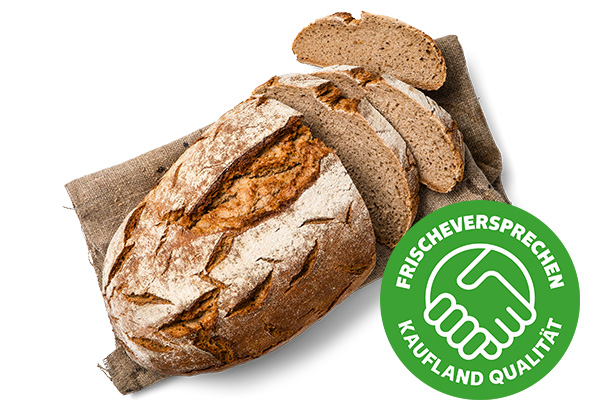 Krustenbrot***; Logo: Frischeversprechen Kaufland Qualität