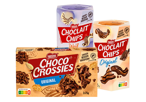 Nestlé Choco Crossies oder Choclait Chips, versch. Sorten