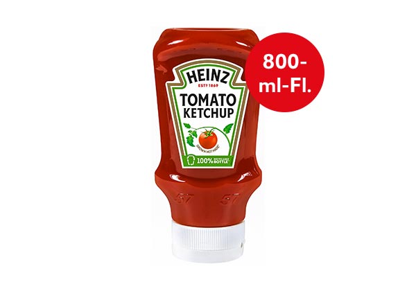 Heinz Tomato Ketchup; Störer: 800-ml-Fl. 