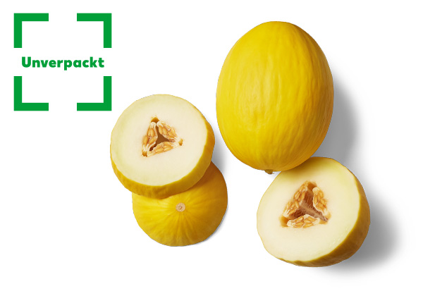 Span./ital. Honigmelone, lose; Logo: Unverpackt