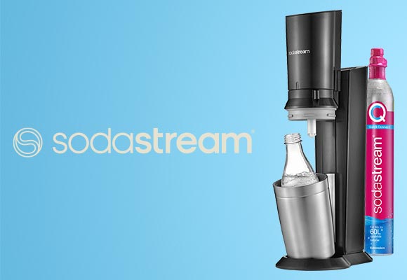Logo: SodaStream; SodaStream Wassersprudler »Crystal 3.0«
