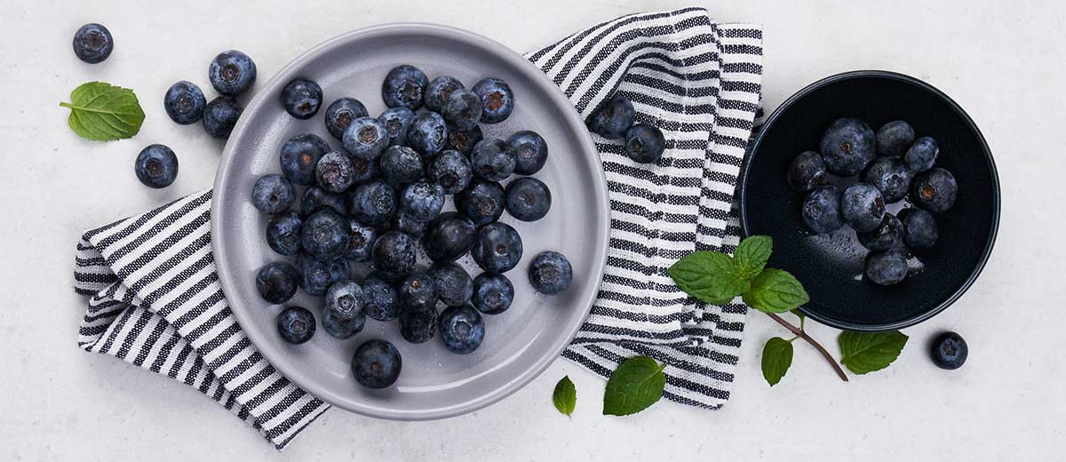 Abbildung: Heidelbeeren in Schalen