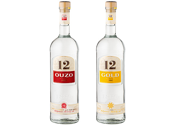 Ouzo 12 oder Gold 12 Anisspirituose oder -likör, versch. Sorten
