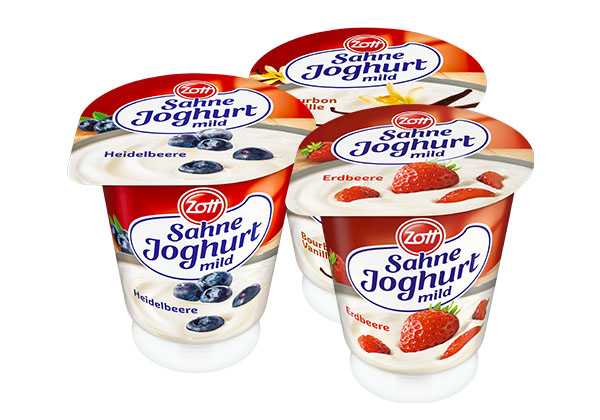 Zott Sahnejoghurt, versch. Sorten