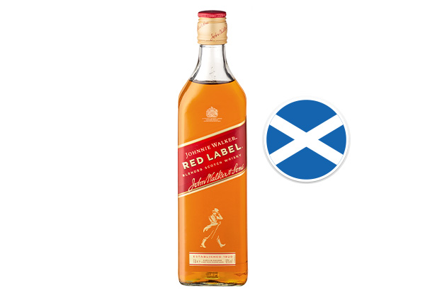 Johnnie Walker Red Label Blended Scotch Whisky; Flagge: Schottland