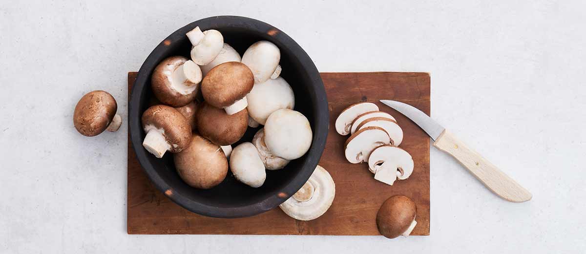 Abbildung: Champignons in einer Schale