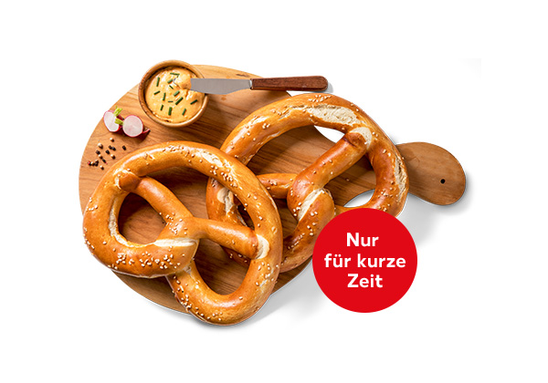 Riesenbrezen; Störer: Nur für kurze Zeit