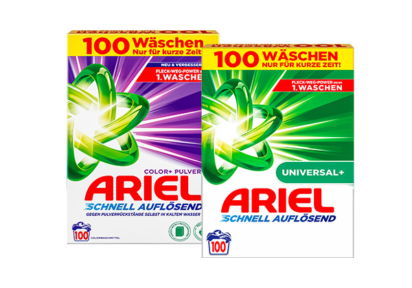 Ariel Voll- oder Colorwaschmittel, versch. Sorten