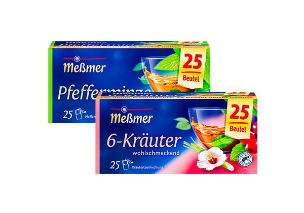 Messmer Kräuter- oder Früchte-Tee-Klassiker, versch. Sorten