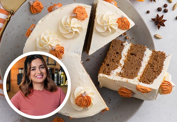 Rezept: Pumpkin-Spice-Torte; Abbildung: Kiki von Kikis Kitchen