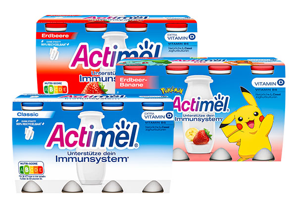 Danone Actimel, versch. Sorten