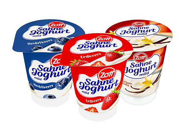 Zott Sahnejoghurt, versch. Sorten