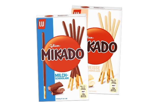 Glico Mikado-Sticks, versch. Sorten