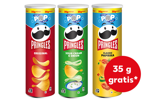 Pringles Chips, versch. Sorten; Störer: 35 g gratis*