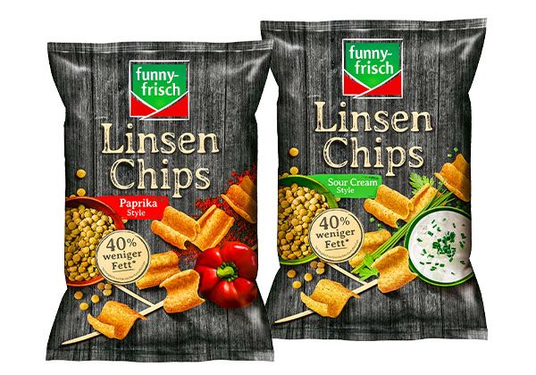 Funny-Frisch Linsen- oder Popchips, versch. Sorten