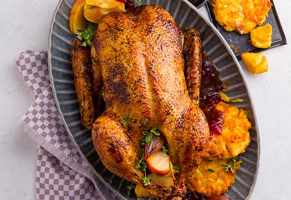 Rezept: Ente mit Wildsoße und Krokettenrösti