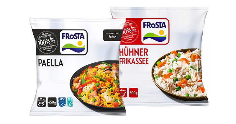 Frosta Fertiggericht, versch. Sorten