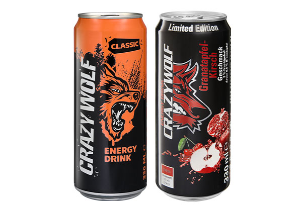 Crazy Wolf Energy Drink oder Strong Cola, versch. Sorten