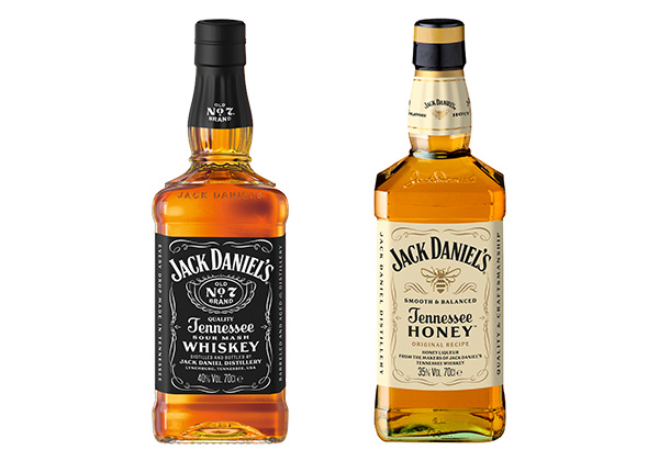 Jack Daniels Tennessee-Whiskey, versch. Sorten