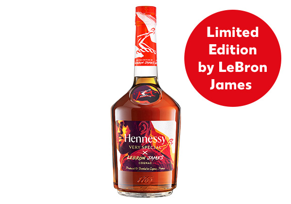 Hennessy Cognac Very Special; Störer: Limited Edition by LeBron James 