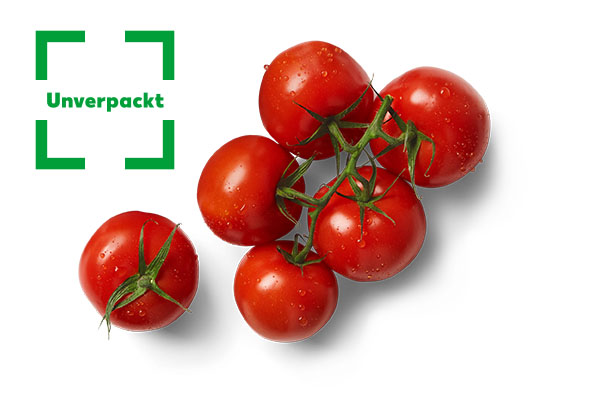 Span./türk. Rispentomaten, lose; Logo: Unverpackt