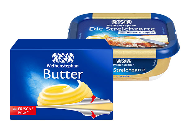 Weihenstephan Butter oder Die Streichzarte, versch. Sorten