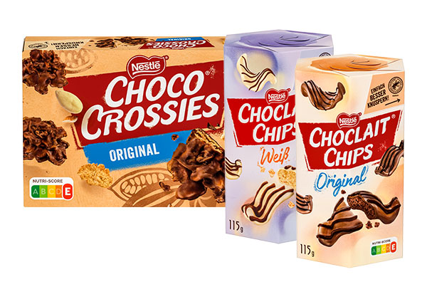Nestlé Choco Crossies oder Choclait Chips, versch. Sorten