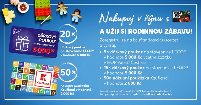 Nakupuj v říjnu s Kaufland Card a užij si rodinnou zábavu!