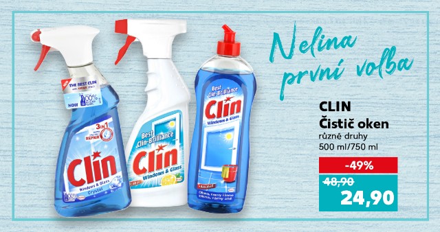 Nelina první volba - Clin - Čistič oken