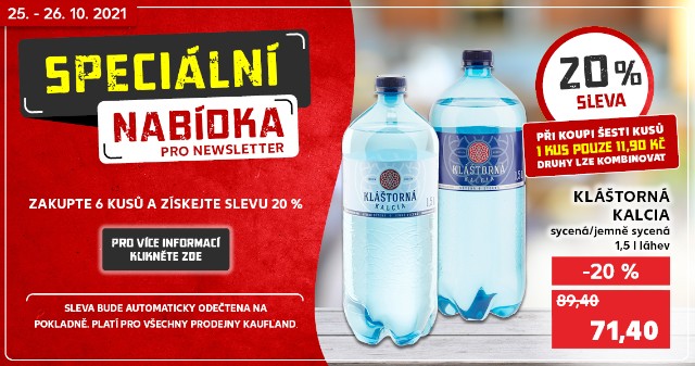 Speciální nabídka - Kláštorná Kalcia