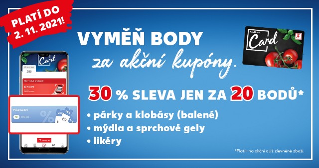 Vyměň body za akční kupóny.