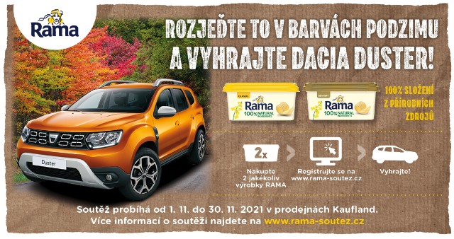 Rozjeďte to v barvách podzimu a vyhrajte Dacia Duster!