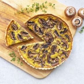 Slaný quiche se žampiony