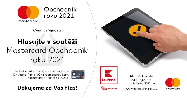 Hlasujte v soutěži - Mastercard Obchodník roku 2021