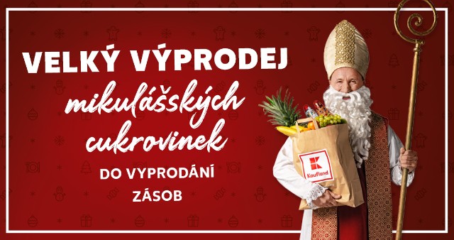 Velký výprodej mikulášských cukrovinek do vyprodání zásob.