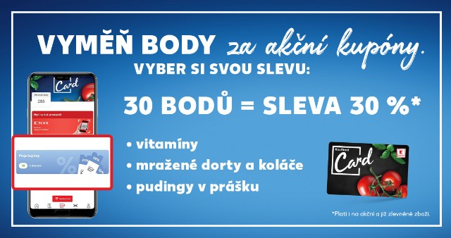 Vyměň body za akční kupóny.