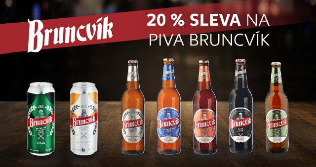 Bruncvík - 20% sleva na piva Bruncvík