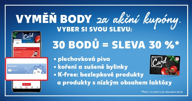 Vyměň body za akční kupóny.
