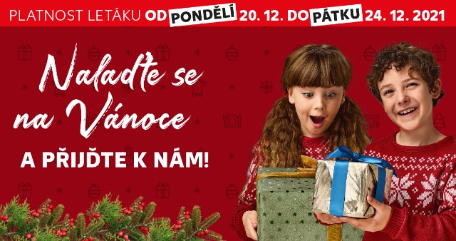 Nalaďte se na Vánoce a přijďte k nám!