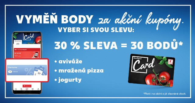 Vyměň body za akční kupóny.