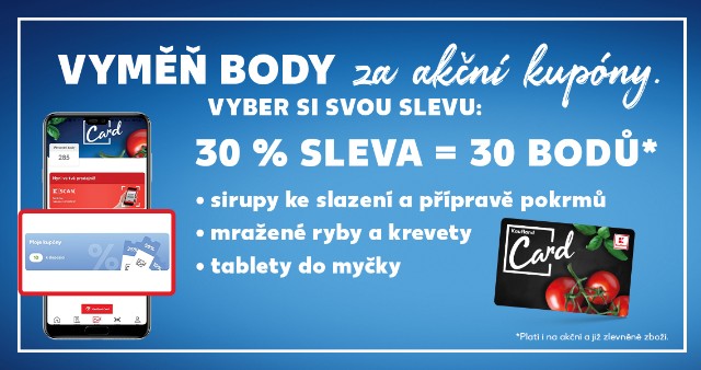 Vyměň body za akční kupóny.